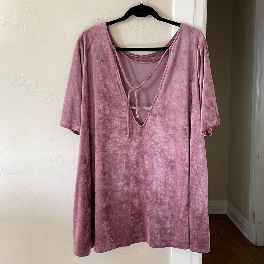 Velvet baby doll dress One Size